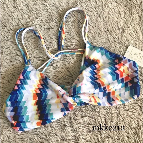 L*Space•Geometric Bikini Top•NWT - Picture 7 of 8